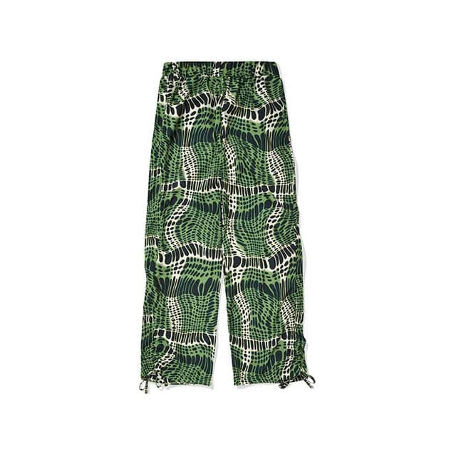 Adjustable Side Shirring Pants/Green