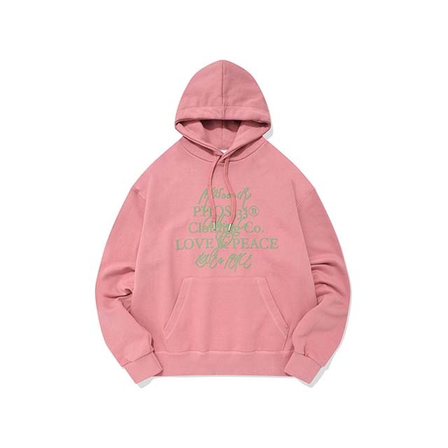 Love&amp;Peace Campaign Hoodie/Pink