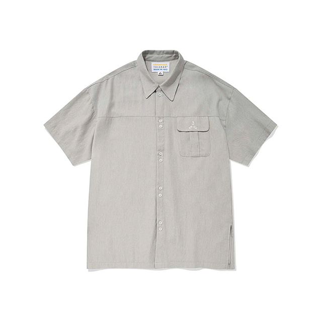 Double Button Pocket Shirt /Warm Grey