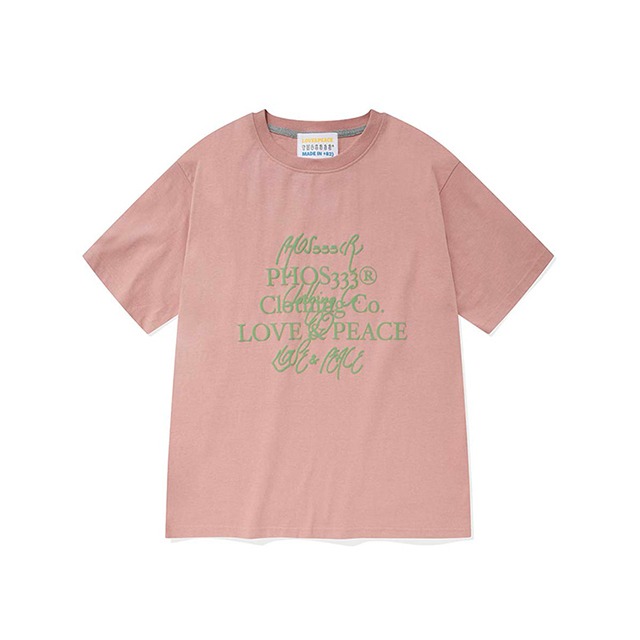Love&amp;Peace Campaign Tee/Pink