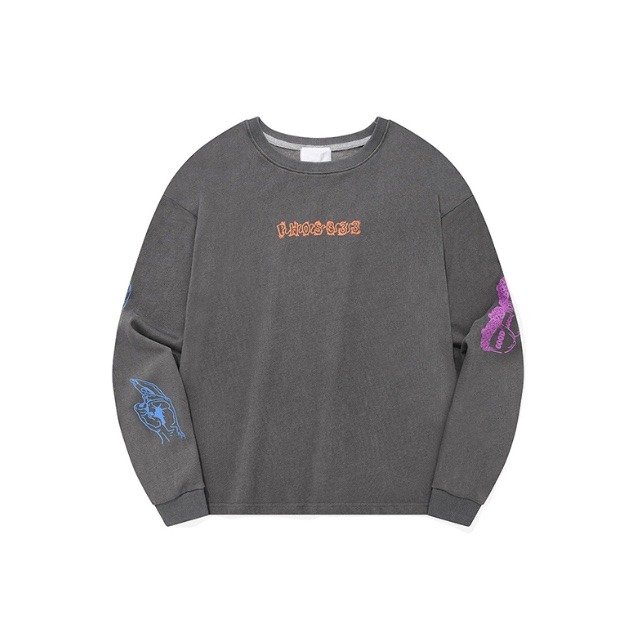 Lucky Logo L/S/Charcoal