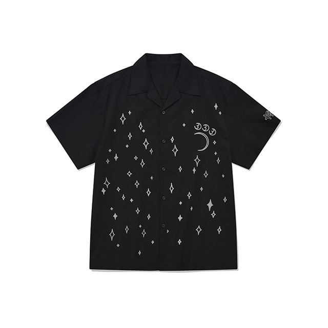 Nightsky Print Shirt/Black